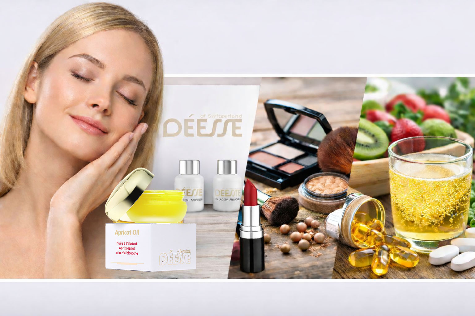 Déesse Hautpflege, dekorative Kosmetik und Nahrungsergänzung